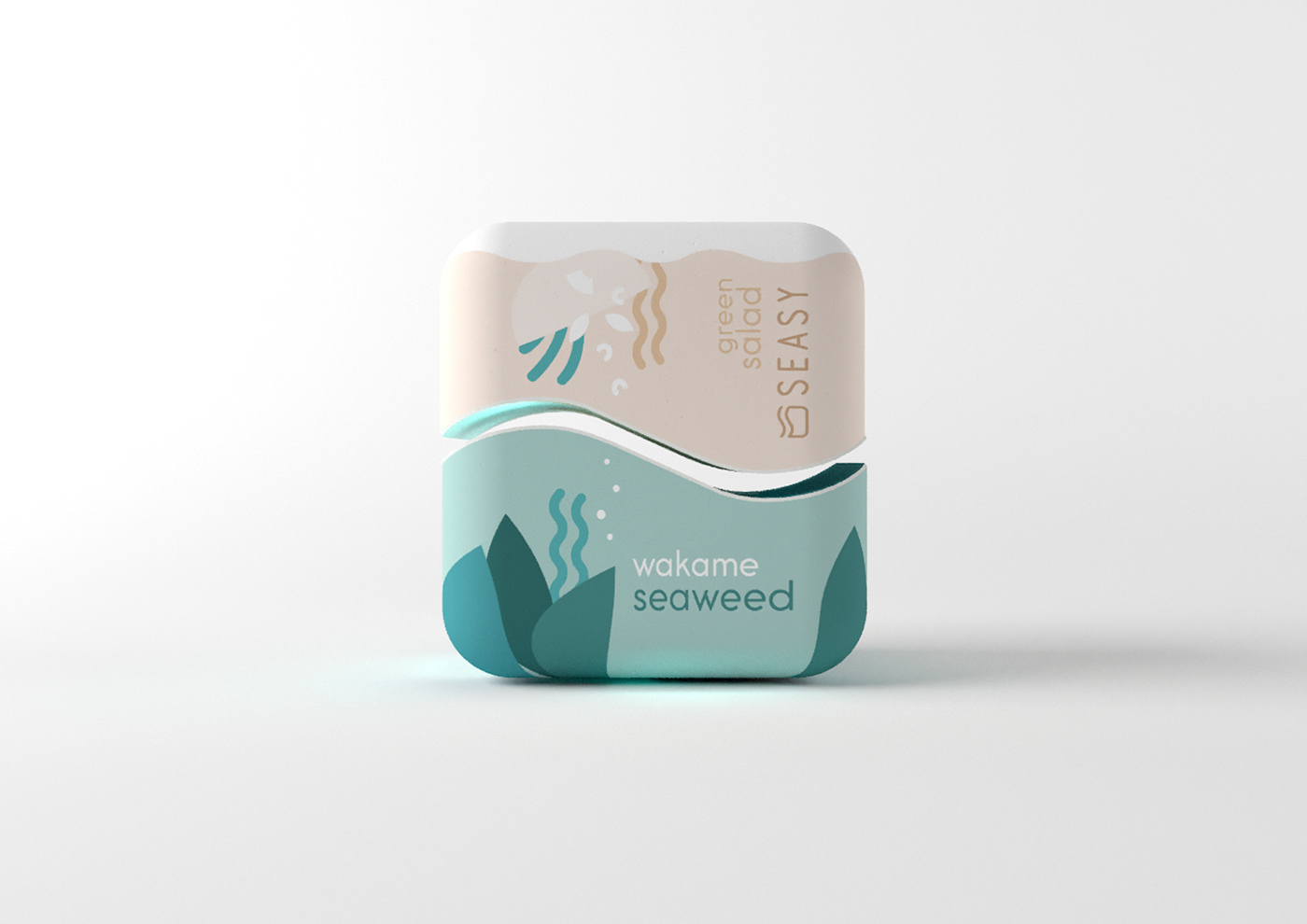 Packaging seaweed Food  cinema4d healthy 3D naba EPDA Seasy branding 