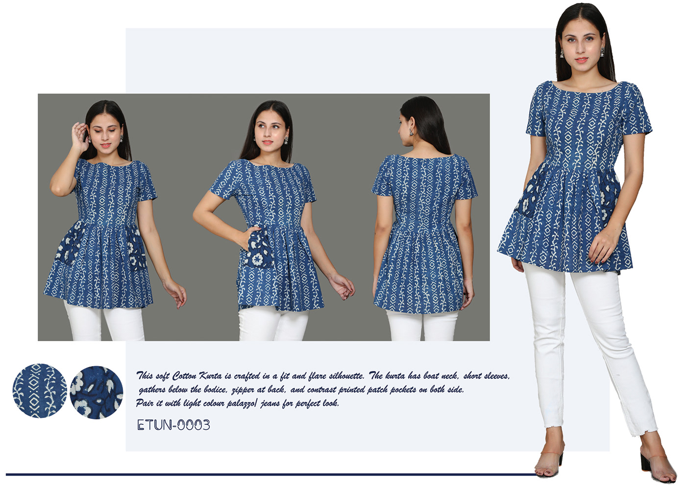 blockprint casual Casualwear Ethnic Ethnic Wear handmade indian indianwear kurta womenswear