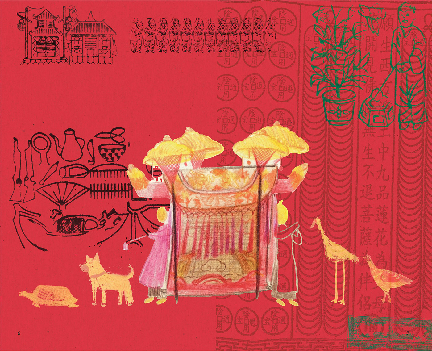 ILLUSTRATION  artwork Graphic Designer adobe illustrator vietnam saigon culture Artbooks vietnamculture