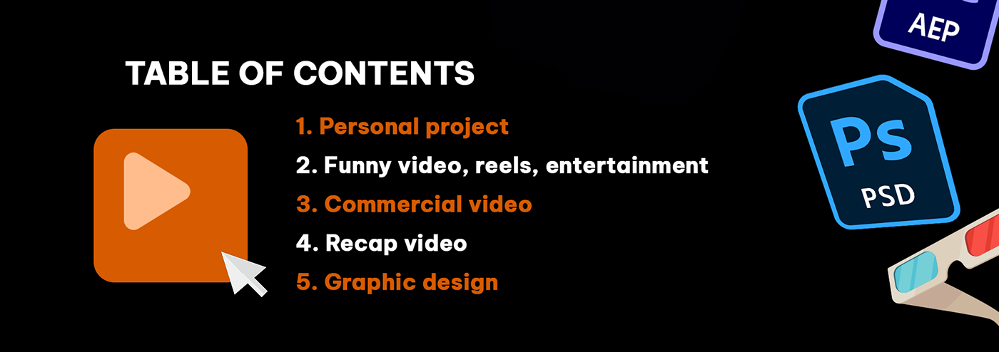 portfolio video Video Editing Video Editor