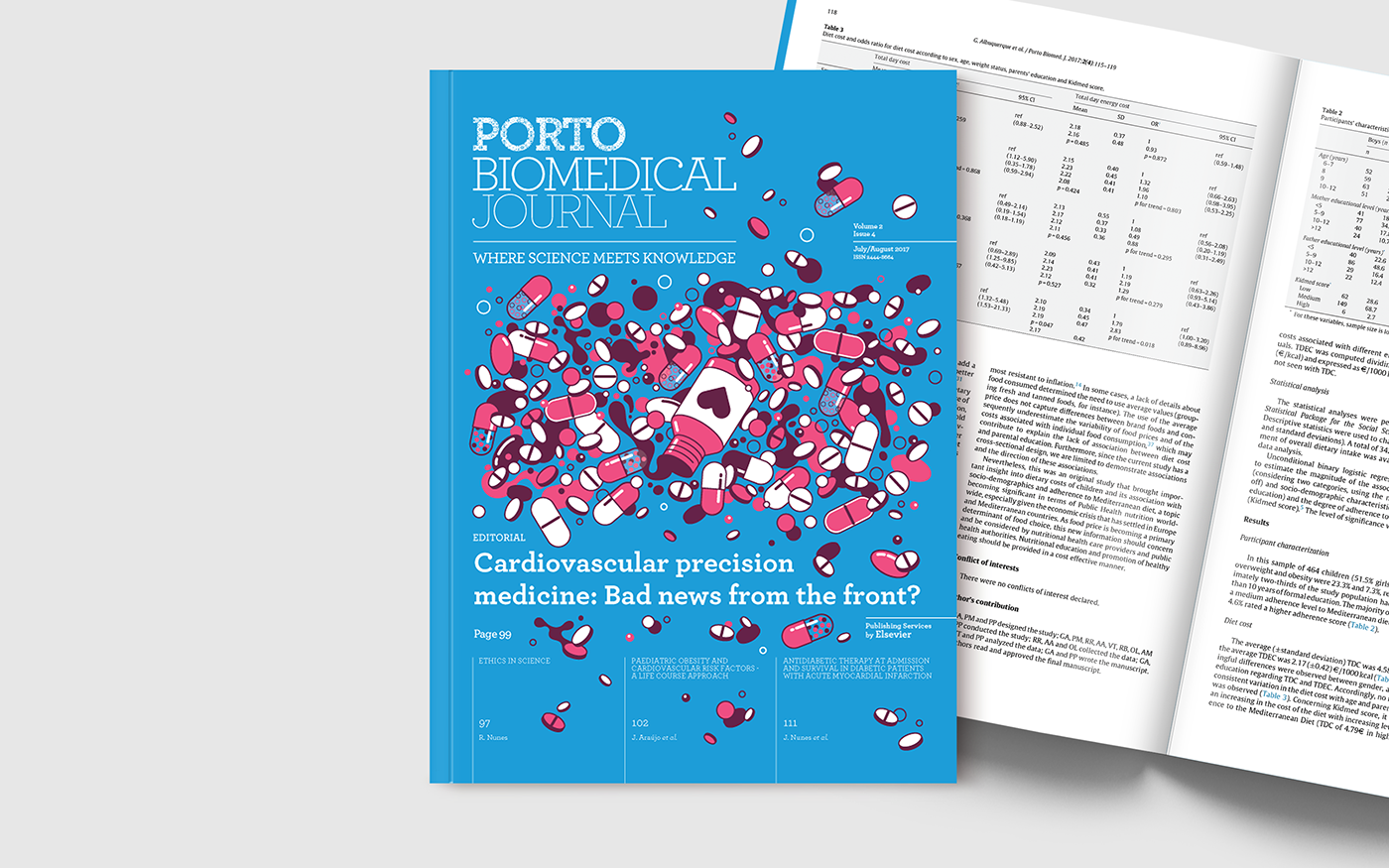 editorial ILLUSTRATION  digital art porto biomedical journal