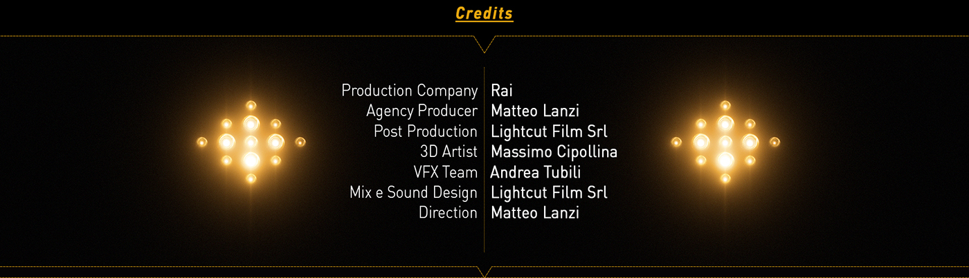 rai LCF Lightcut Film ballando Milly Carlucci teaser promo ADV 3D 2D motion graphic Prime Time tv