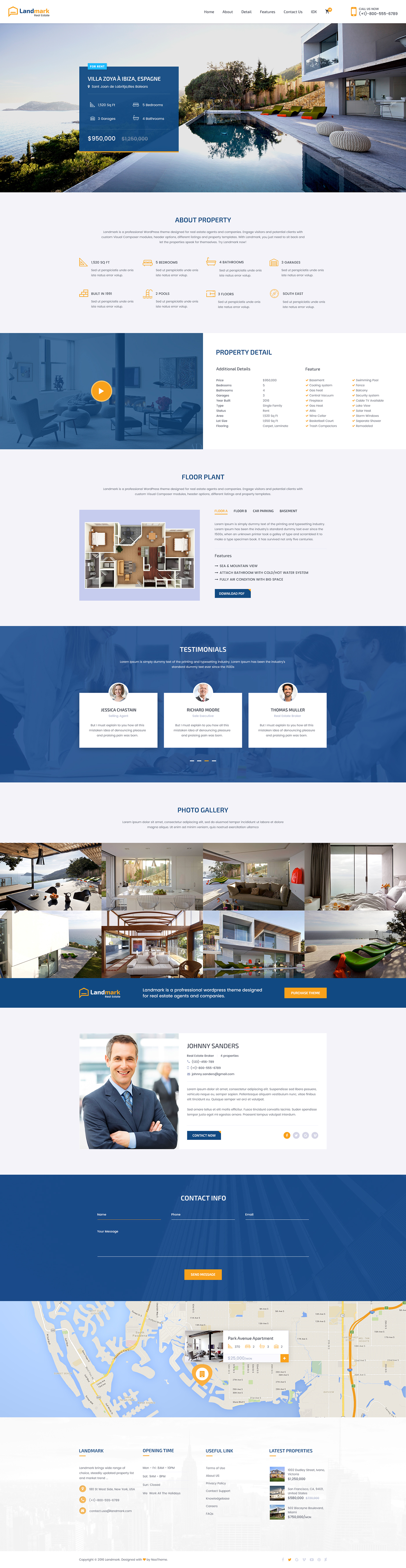 real estate psd template Property Listing single property property listing portal business agent corporate agency