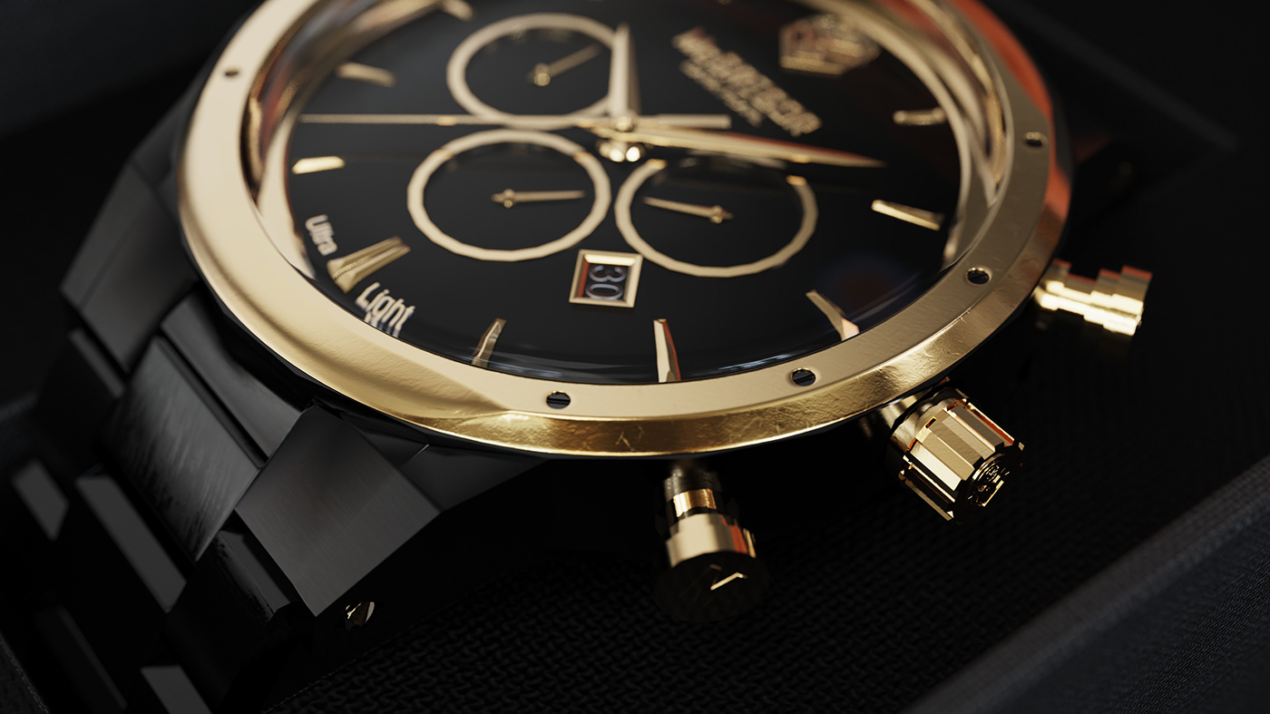 commercial industrial keyshot McGregor Product Rendering realistic render watch