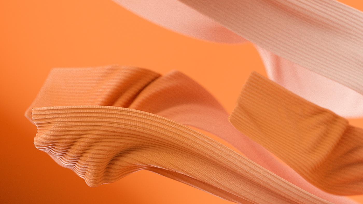 CGI clean fabric Fashion  orange scarf styleframe White