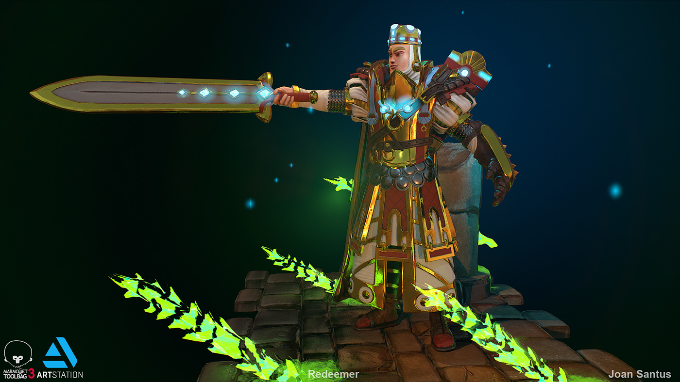 knight Zbrush 3D Character 3dcharacter Ancient gold Armor Maya
