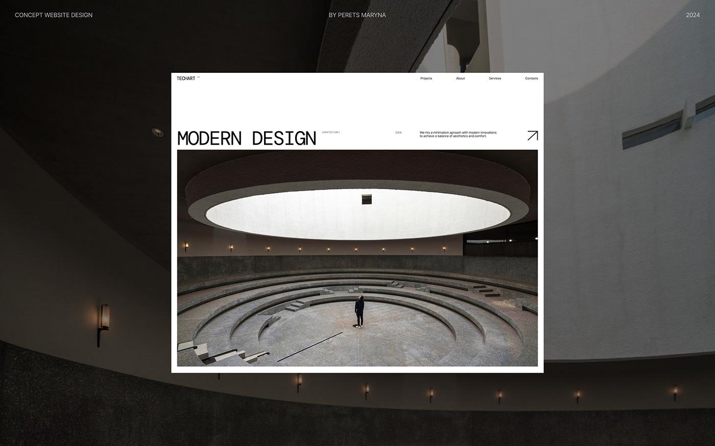 ux/ui Website interior design  modern visualization 3D architecture design brand identity Minimalism