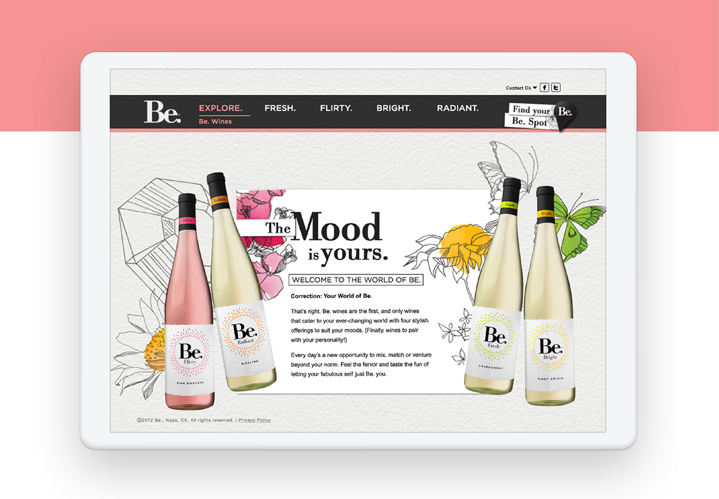 be wine treasury wine estates interactive Web mobile ux Responsive