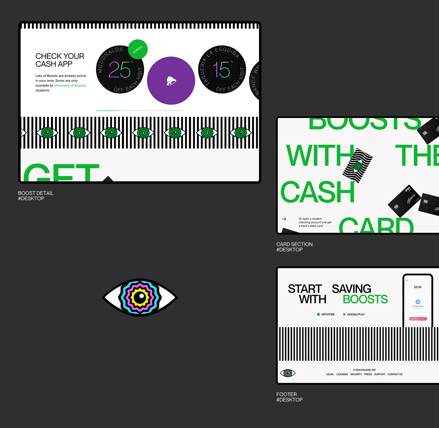 cash app cash app design ILLUSTRATION  creative brand branding  college awareness