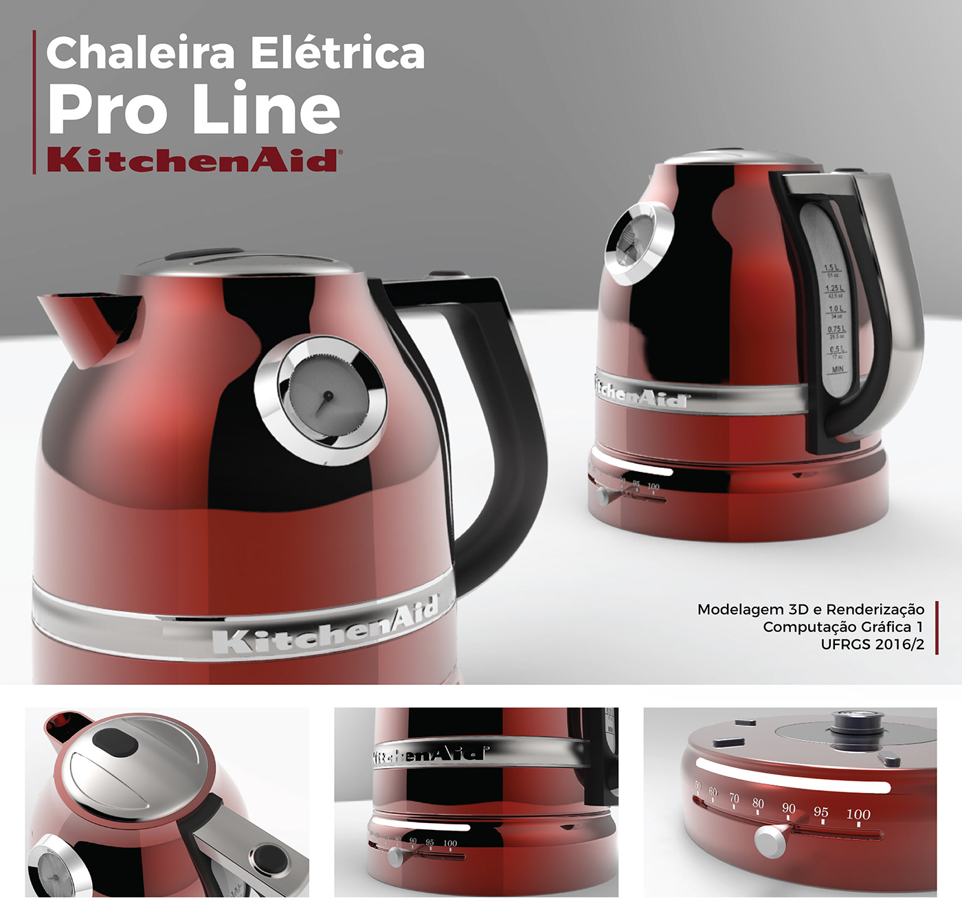 chaleira KitchenAid 3dmodel Rhinoceros keyshot