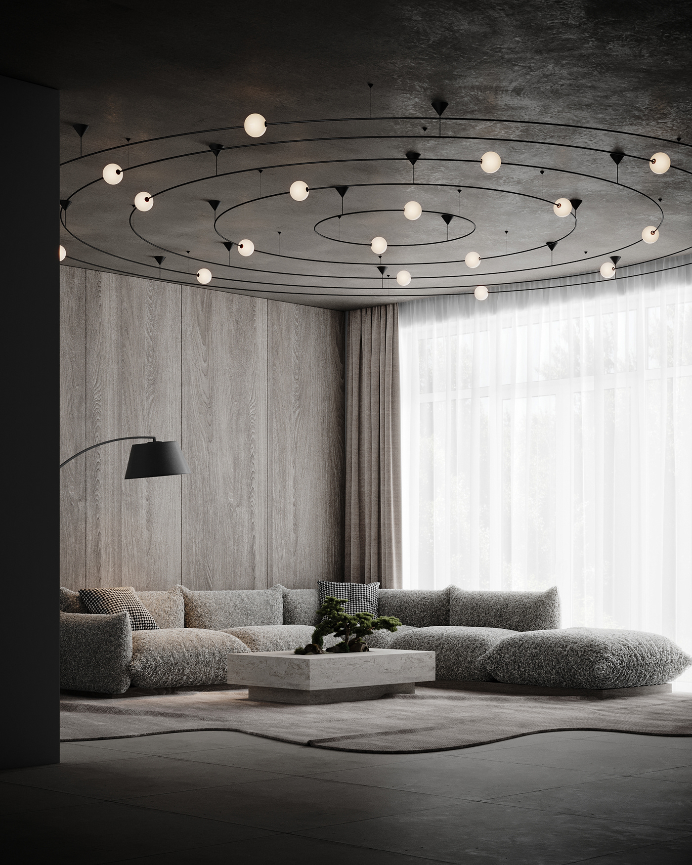 3dsmax archviz CGI corona render  Interior interior design  Japandi Render visualization