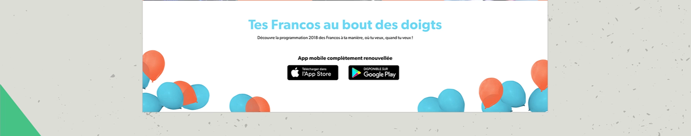 Montreal festival parallax Responsive music graphic design  Web Web Design  francos   French