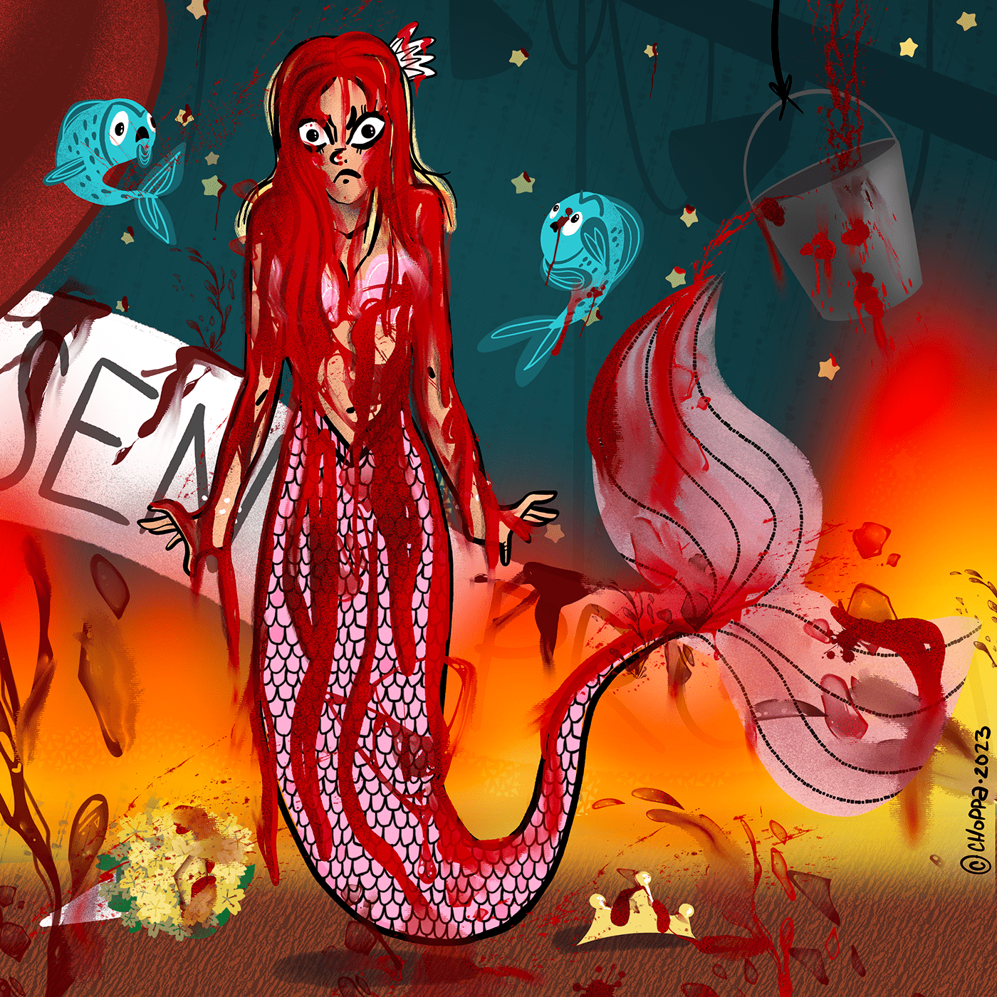 mermaid mermaids mermaid illustration mermay Procreate artwork digital illustration art