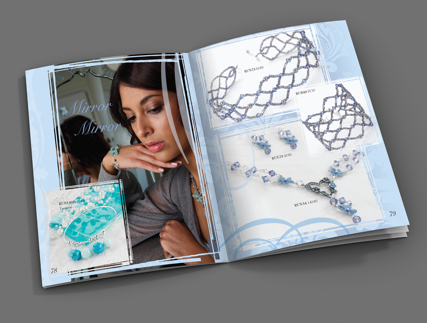 Adobe Portfolio Jewellery brochure