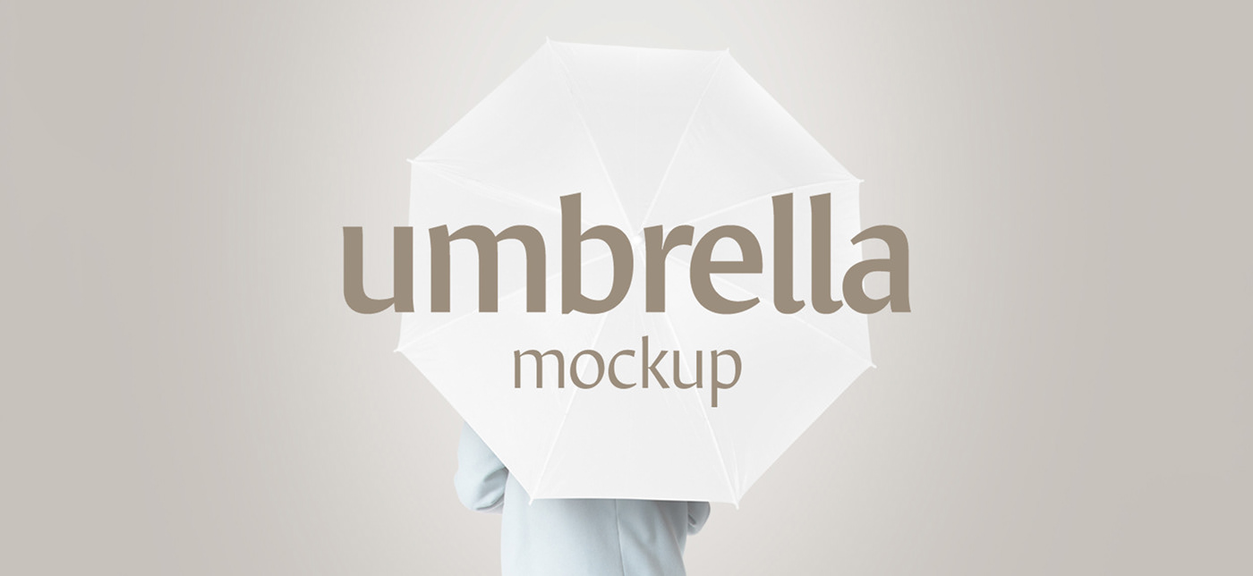 Umbrella Mockup free freebie Isolated showcase design template weather
