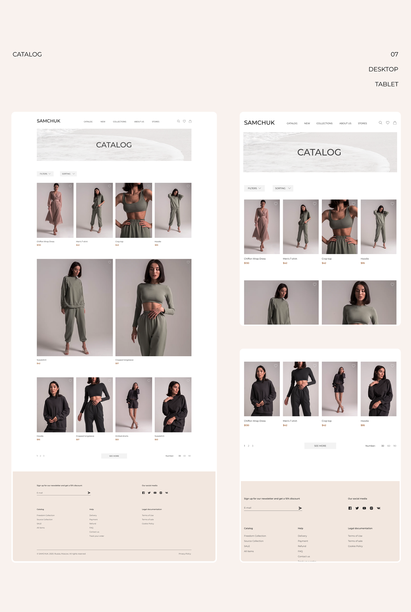 brand concept e-commerce Fashion  Minimalism online store store UI ux Web Design 