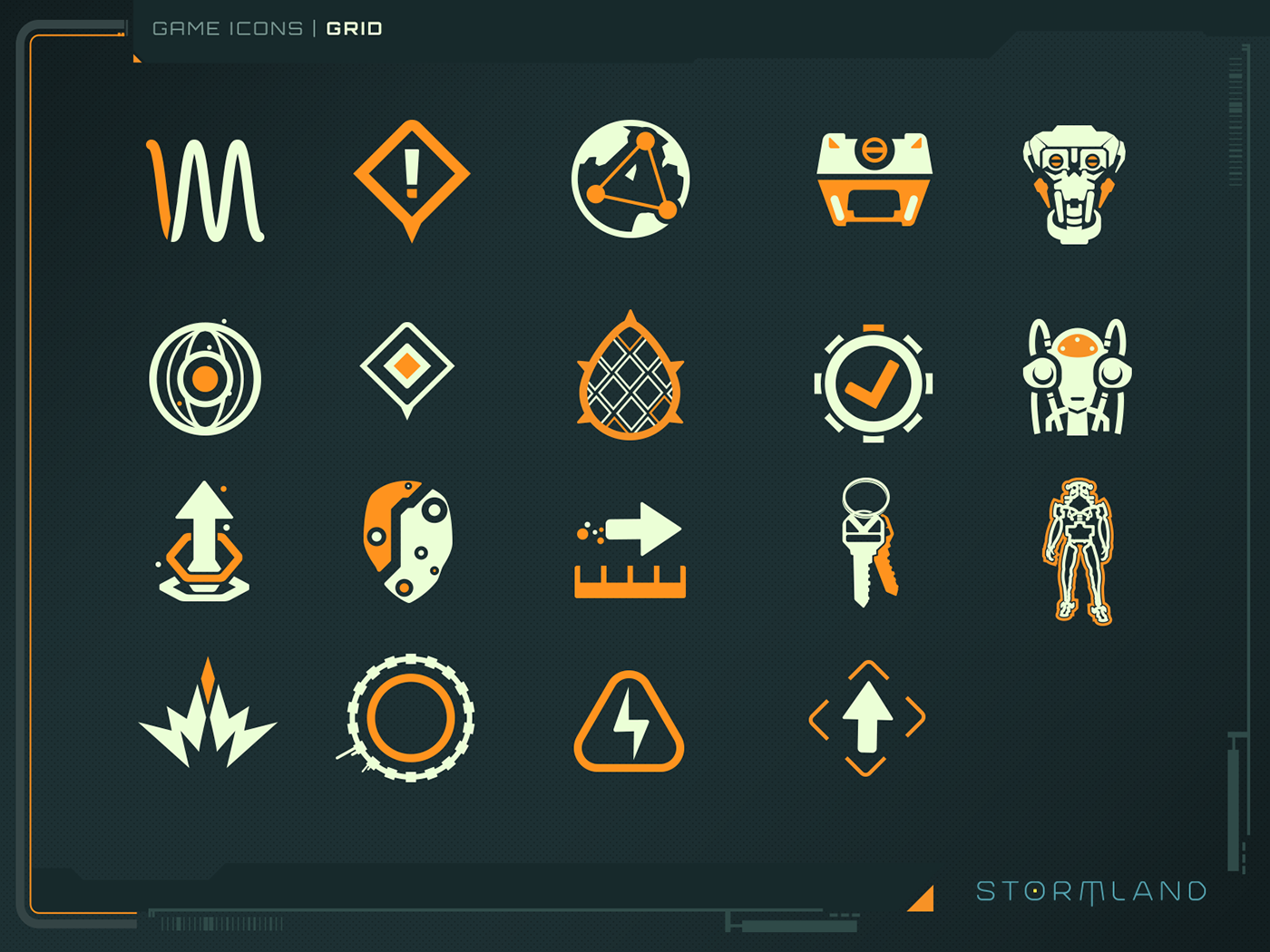 game ui user interface iconography graphic design 