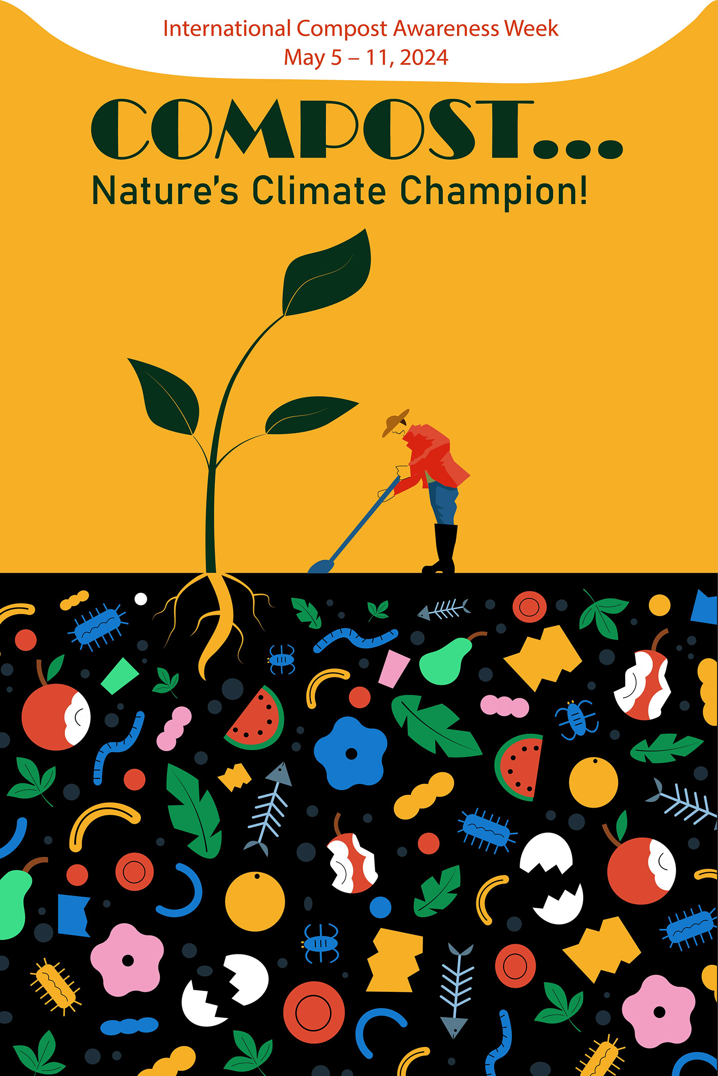 ILLUSTRATION  adobe illustrator poster Poster Design Social media post climate Nature Vector Illustration Ecology recycle