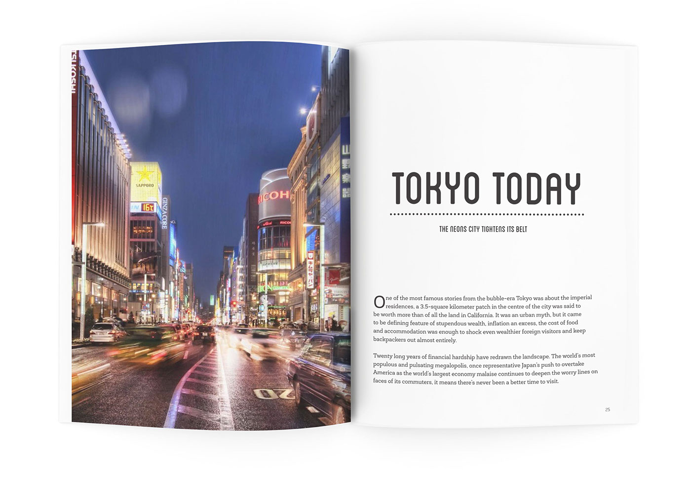typography   Layout editorial brochure