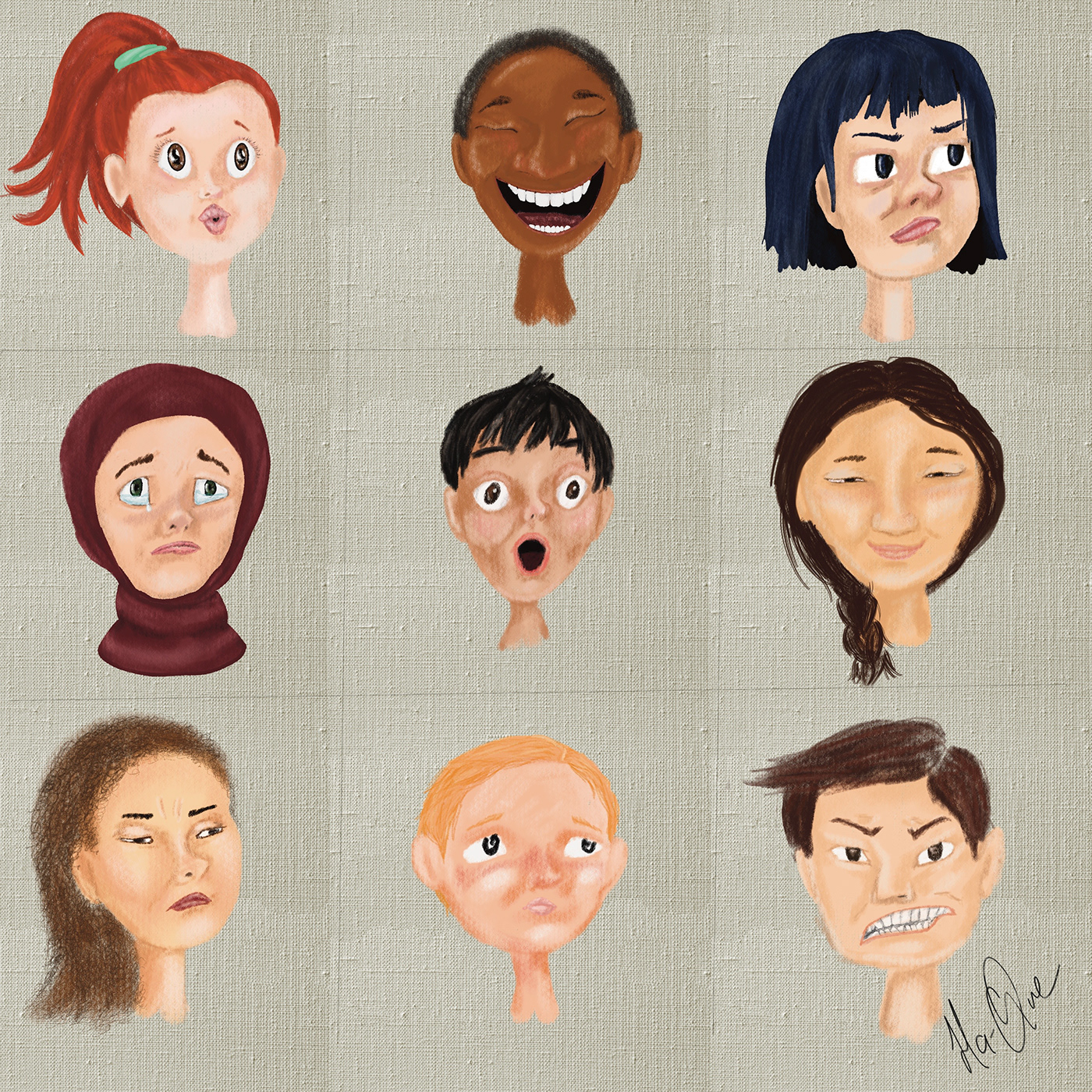 emotions face ifadeler International mimics people