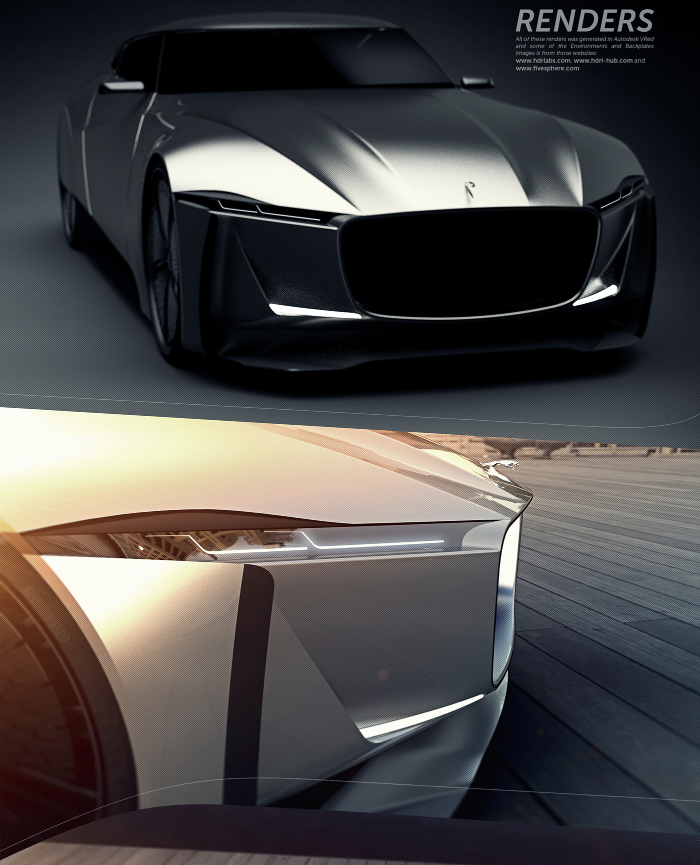 car design sketch jaguar concept Alias rendering VRED automotive   design