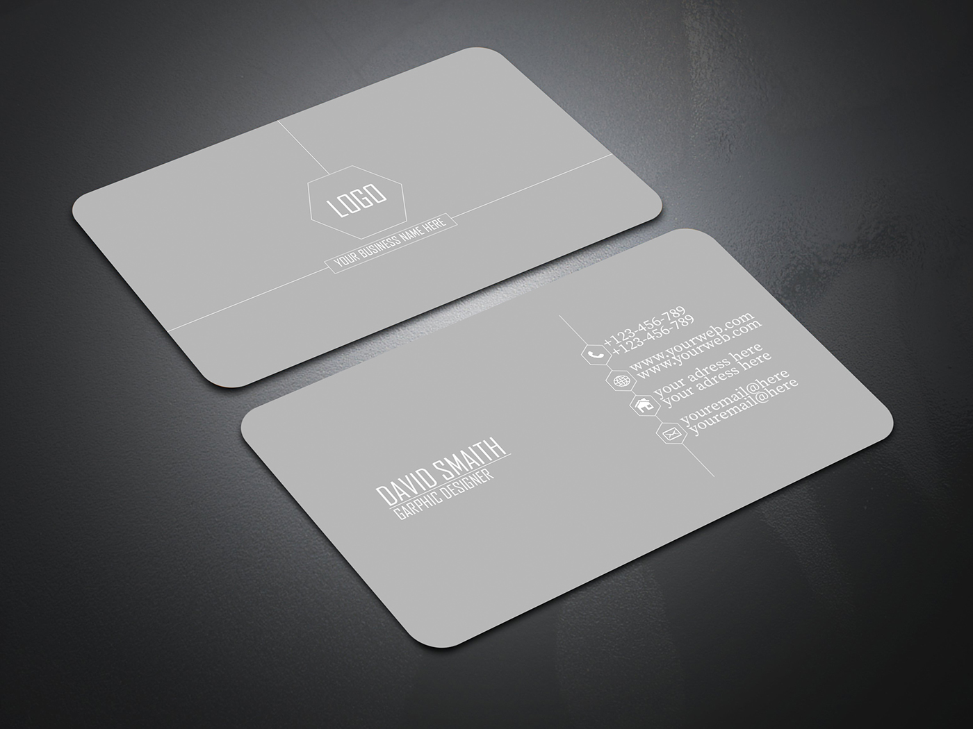 black business card call classy clean corporate creative design elegant