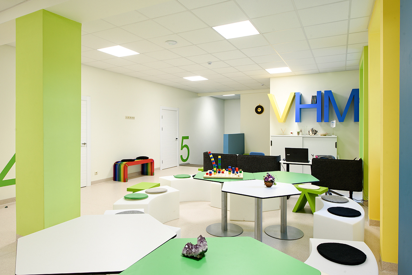 Interior school lithuania design children spacial class learning environment