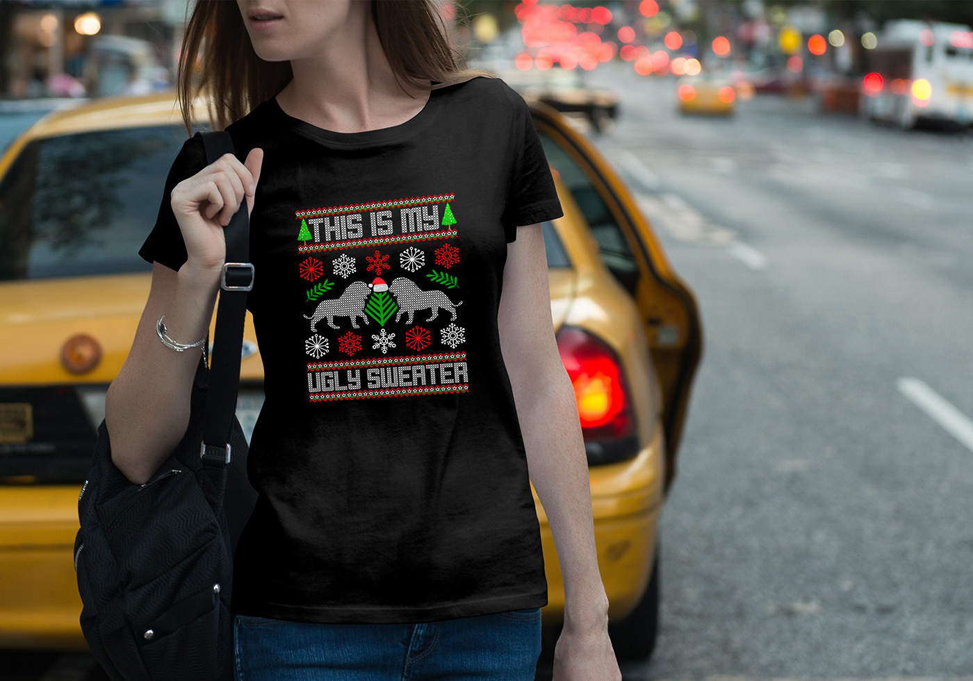 This is my ugly sweater - funny Typography Vector T-shirt Design