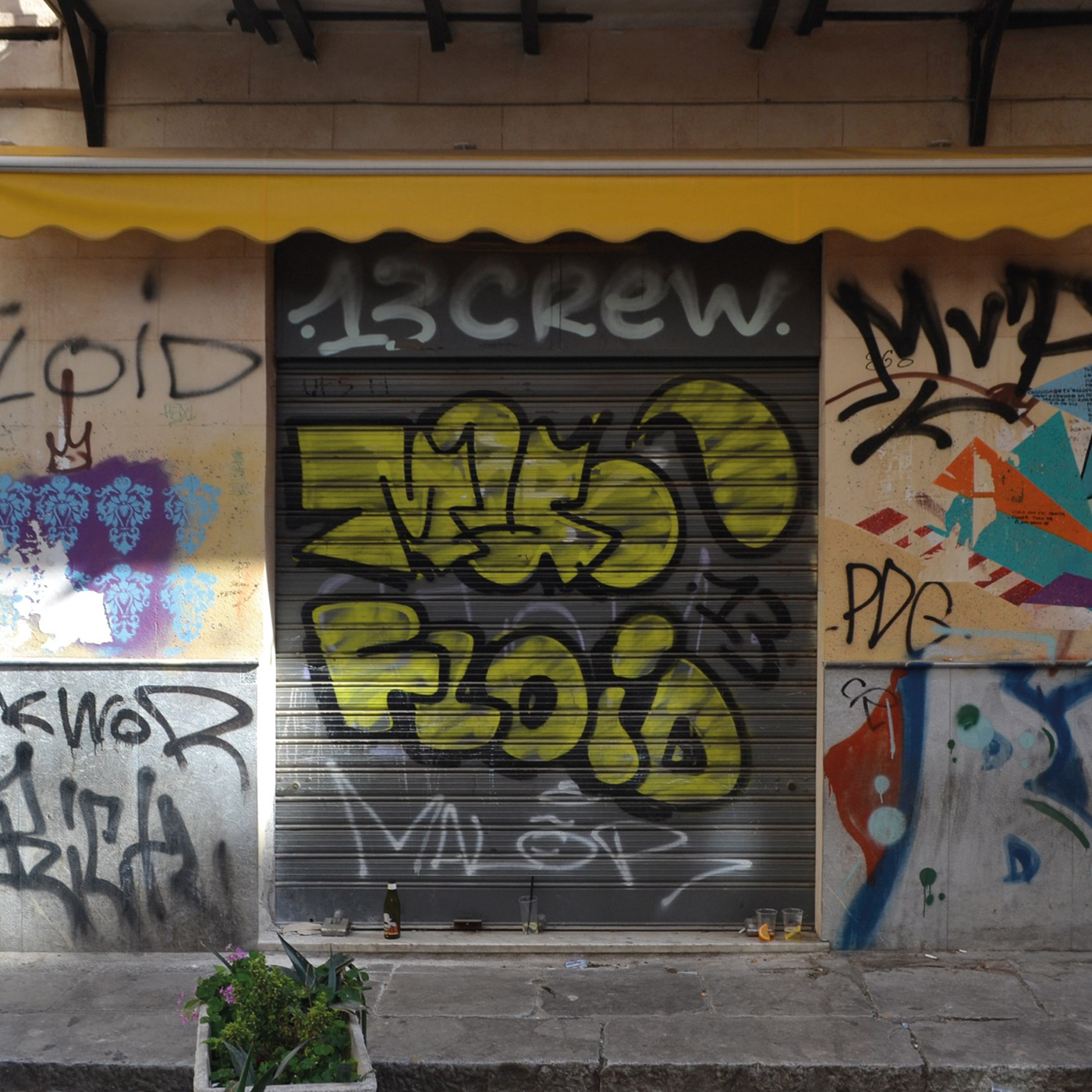 Italy Palermo door Graffiti art gates