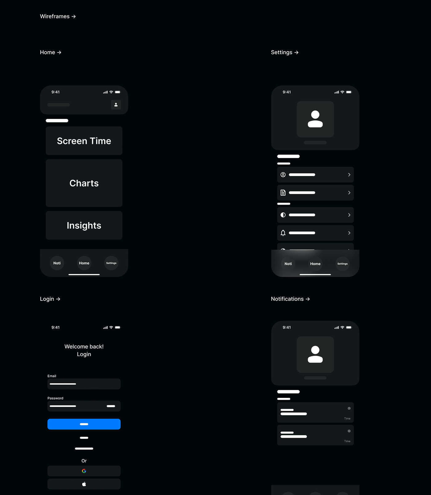 UI/UX Figma Mobile app app design iOS design ux user interface ui design prototype Productivity App