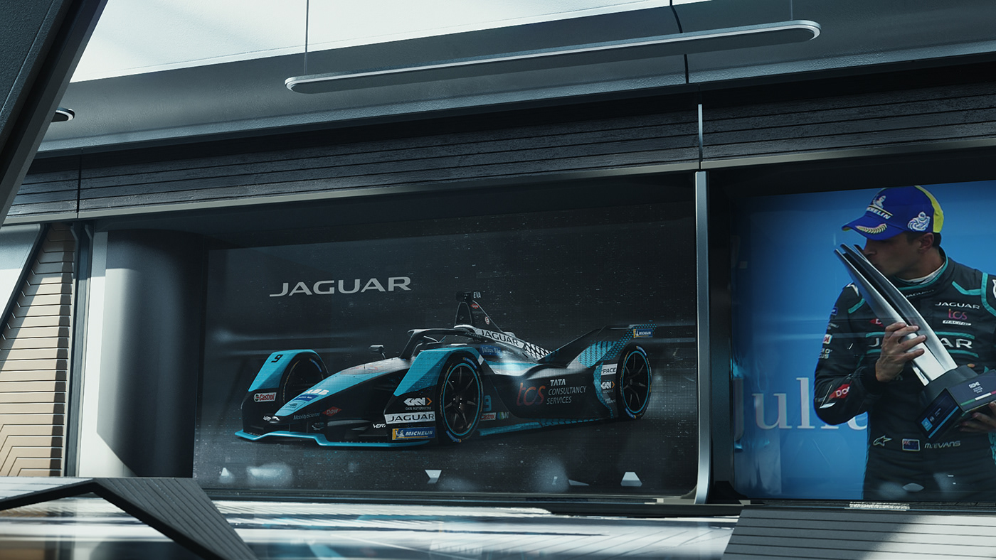architecture car concept formula jaguar digital light pattern Racing shadow