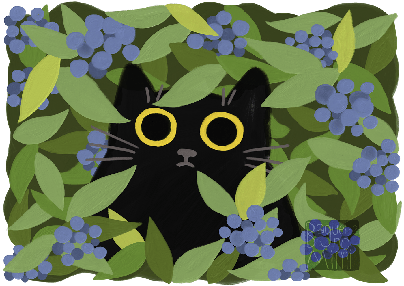 Cat ねこ animals blueberry plants ブルベリー 動物
