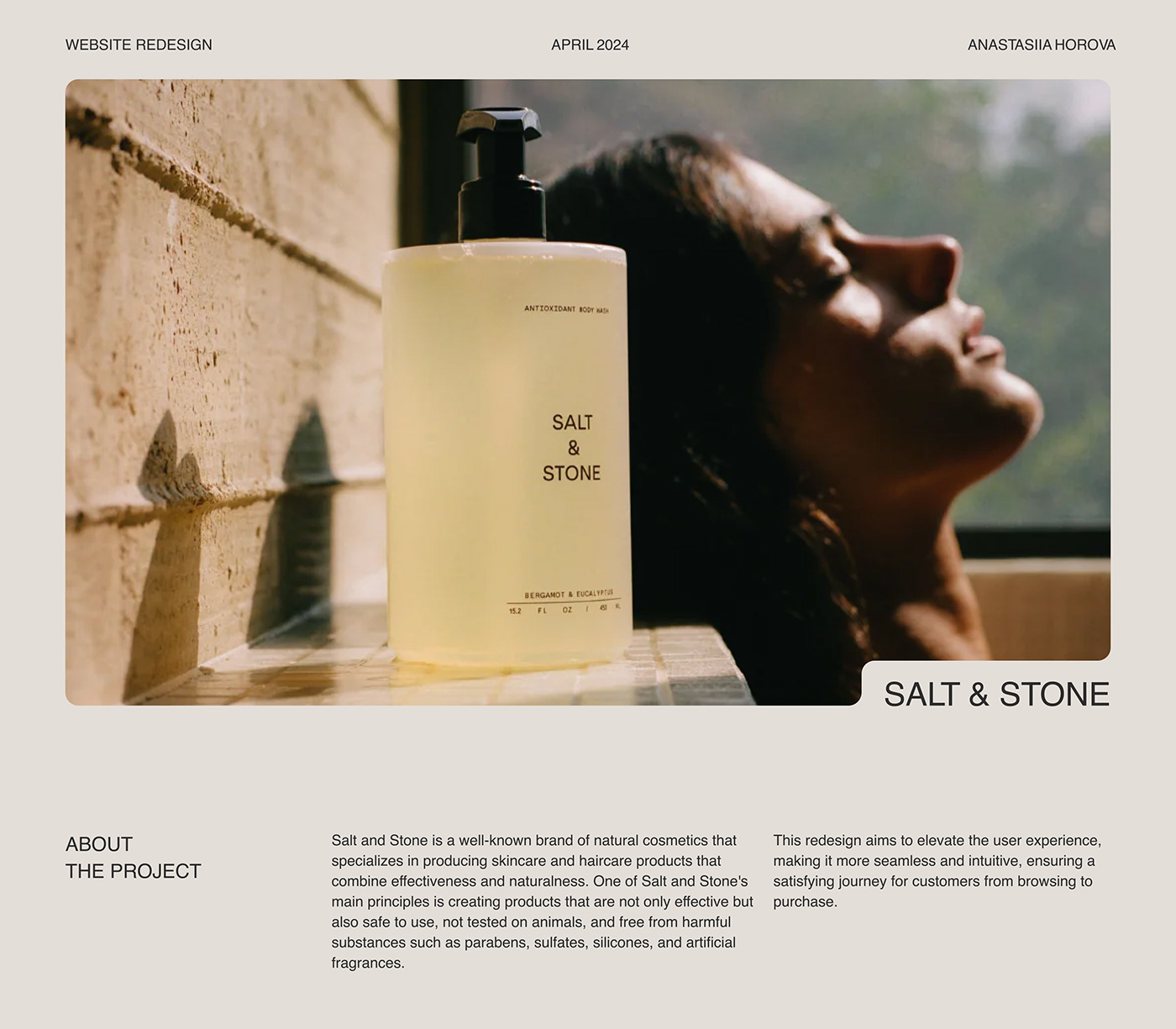beauty e-commerce Web Design  UI/UX Figma cosmetics store online store skincare landing page