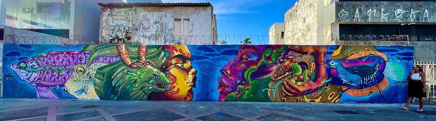 art Bigod o sapo fantasy Graffiti painting   Street Art  wall