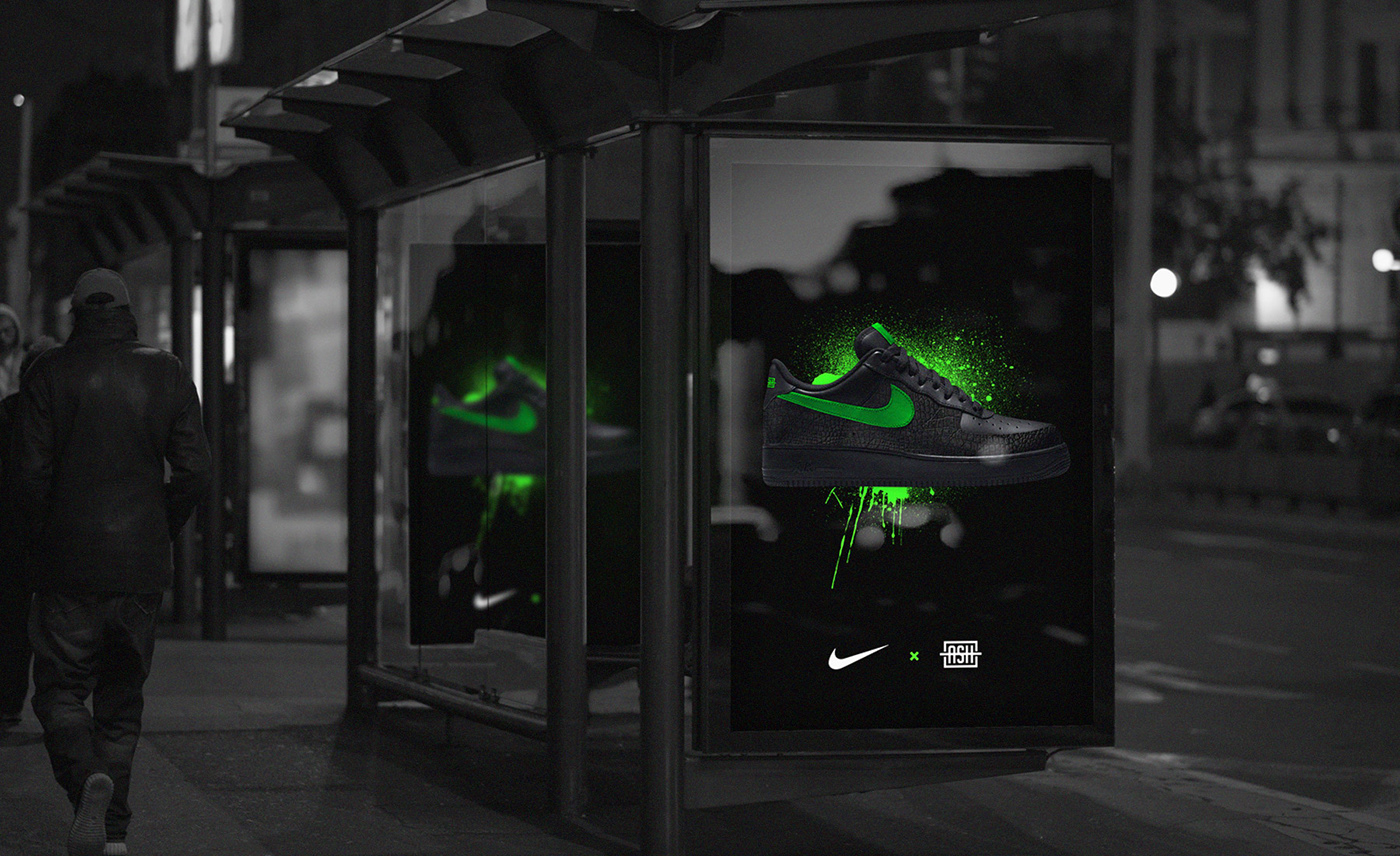 air force Nike sneakerhead ash design Fashion  sport wear Street