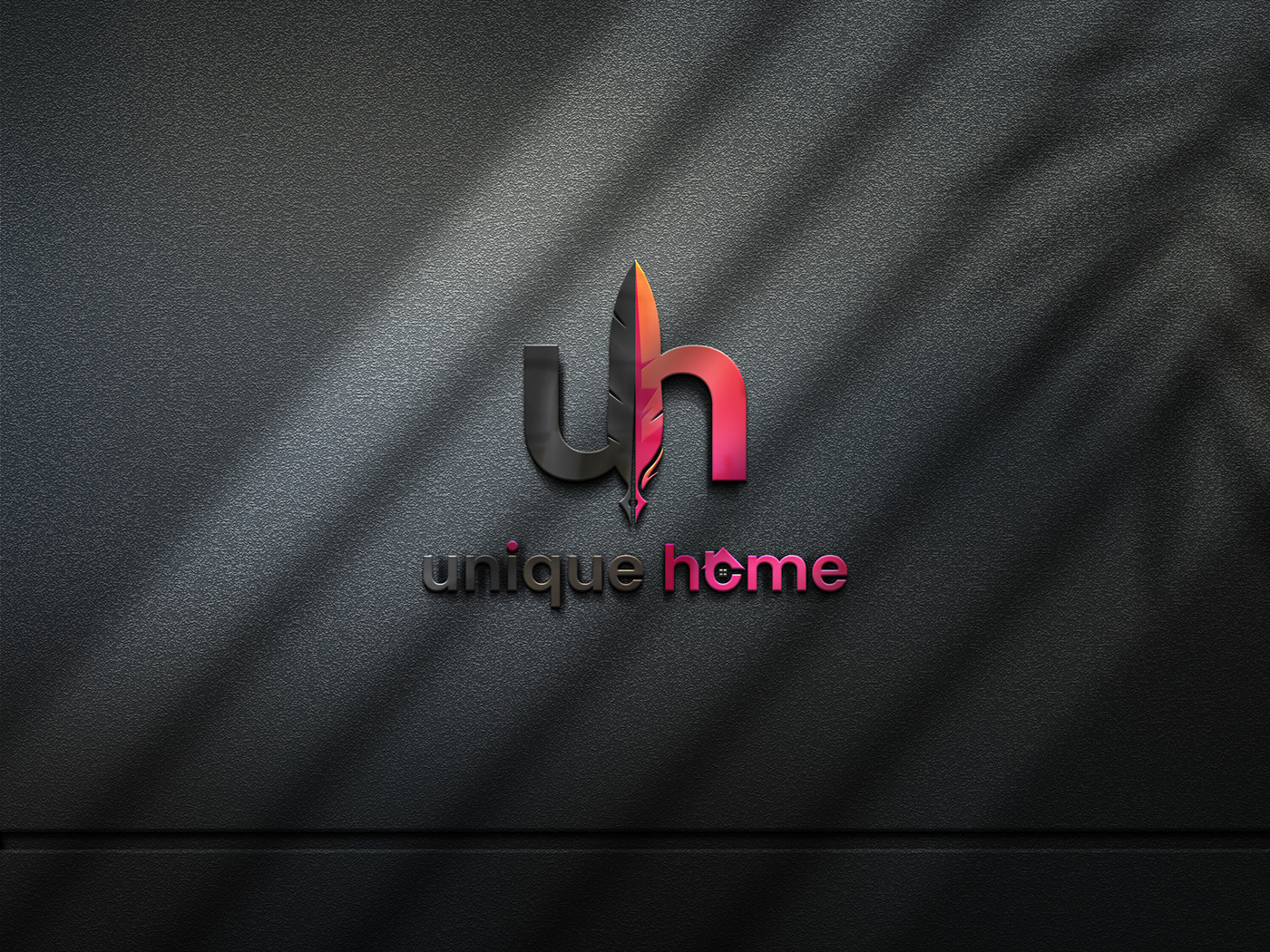 pen logo design pencil logo design UH Logo design logo unique logos creative uh logo uh pen logo UNIQUE HOME LOGO Vector Logo Designer