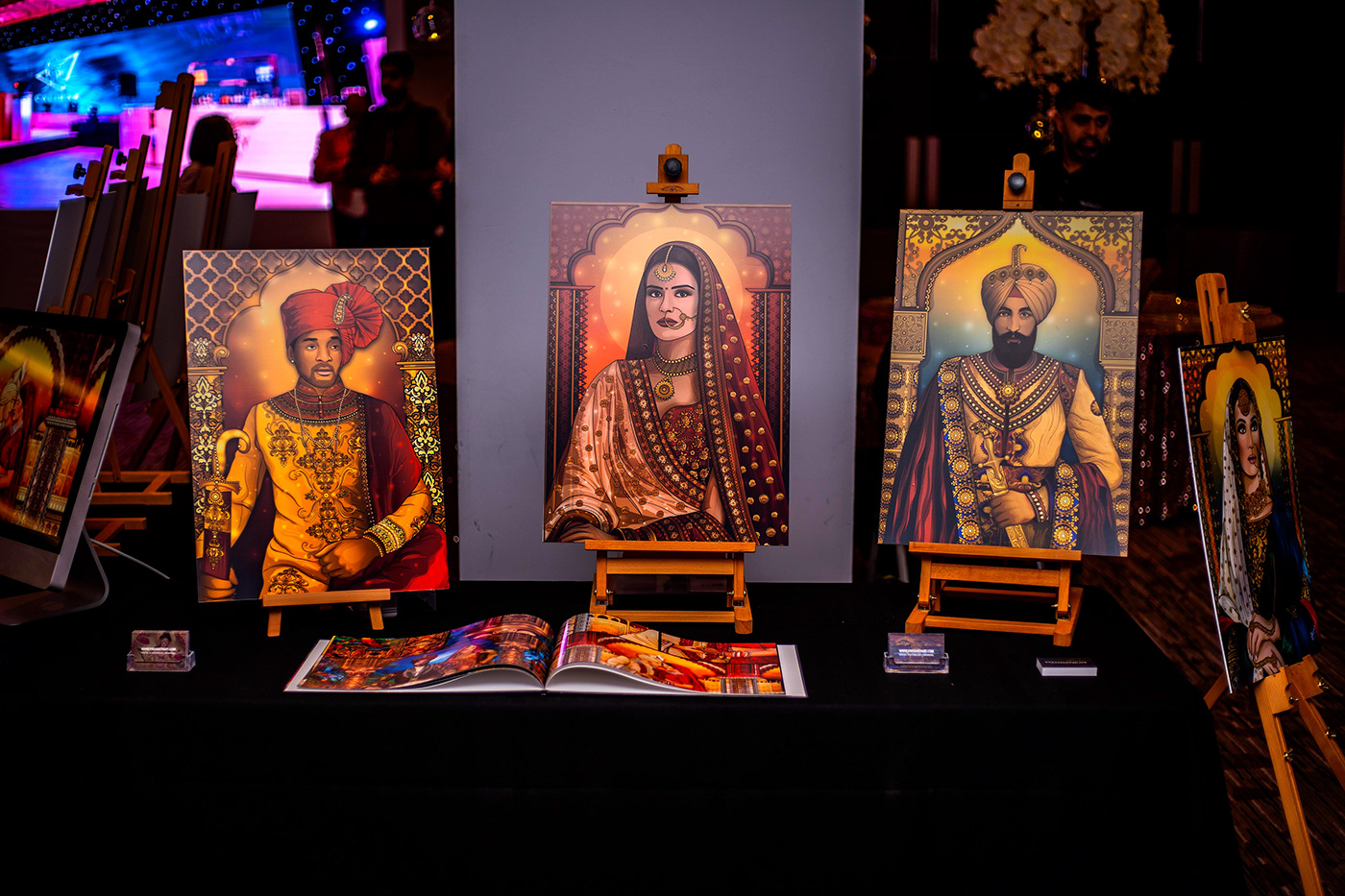 art digital indian Maharaja maharani queen king wedding