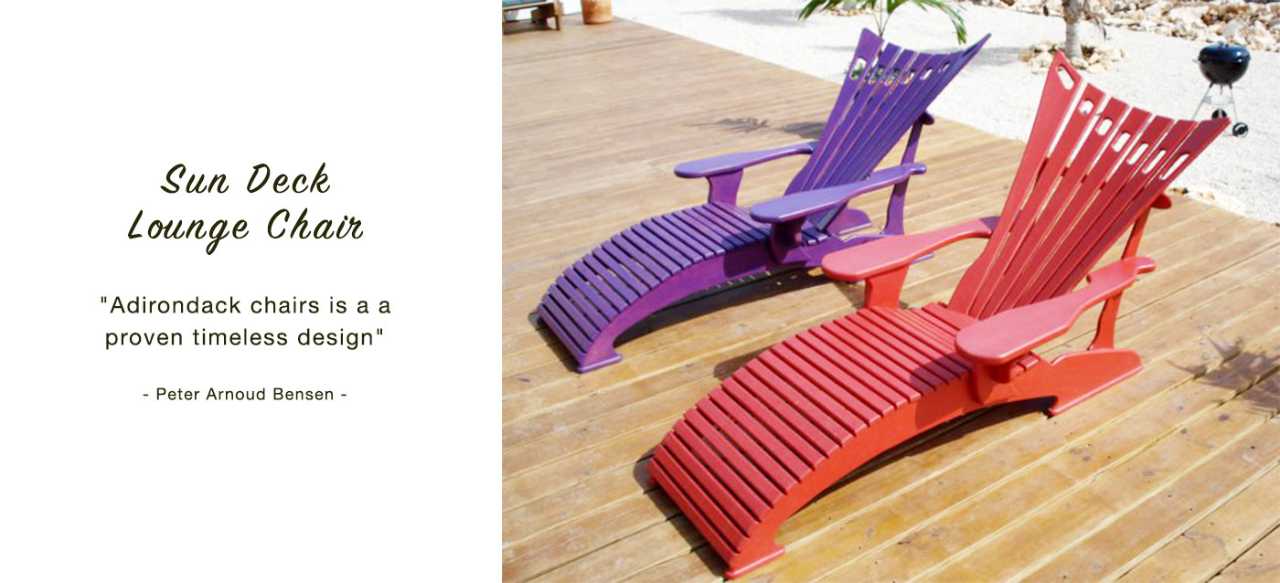 wood handmade lounge deck chair