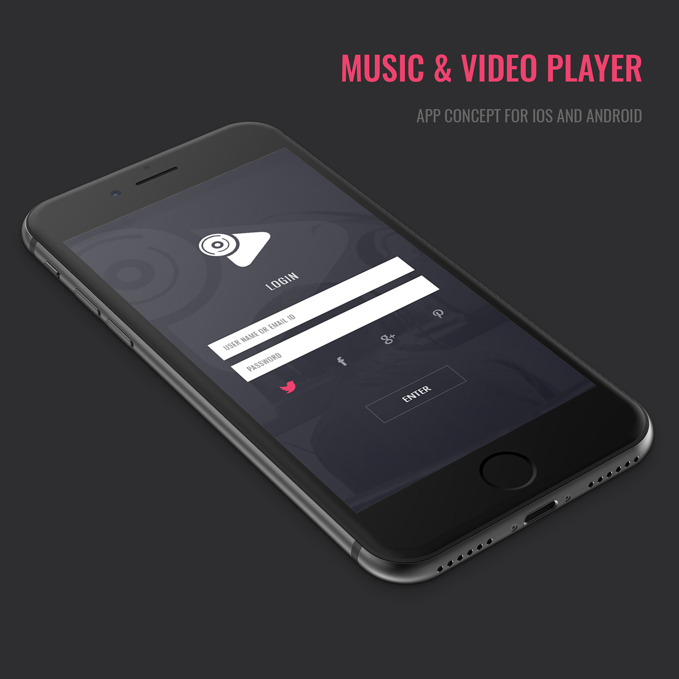 UI/UX Design Music Player video player songs video graphics screens Creative Design iOS design android