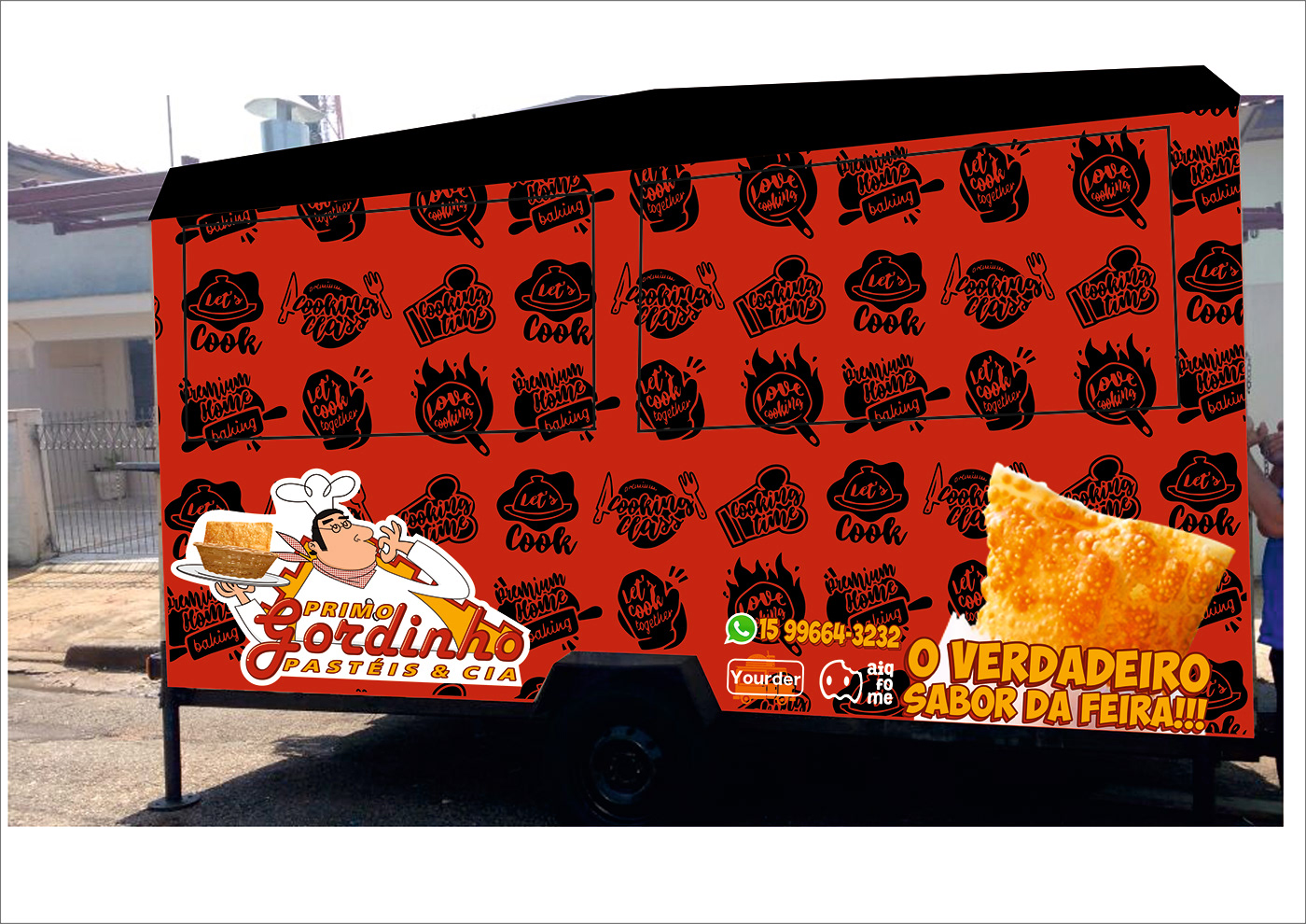 Fast food foodtruck visual identity Socialmedia Logo Design Graphic Designer Brand Design Social media post banner marketing  