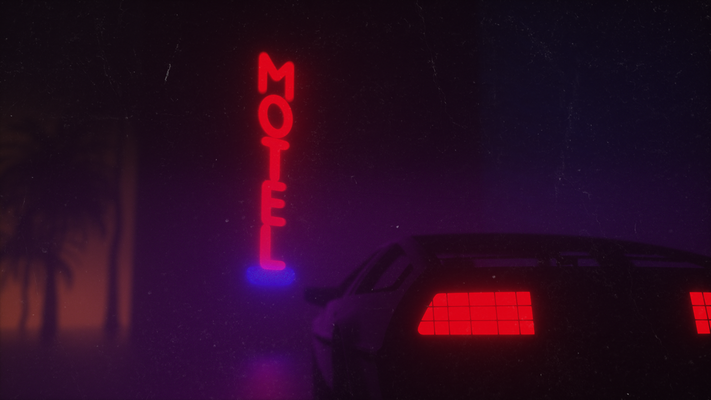 inspiration beeple 80s Synthwave vaporwave nostalgia 1980s blade runner ready player one Renders