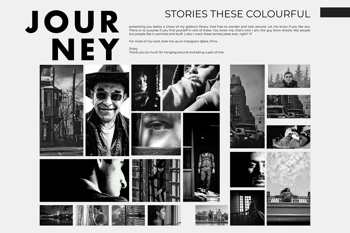 blackandwhite collages gallery Layout and Structure new and trendind online gallery Photography  Stories TRENDING