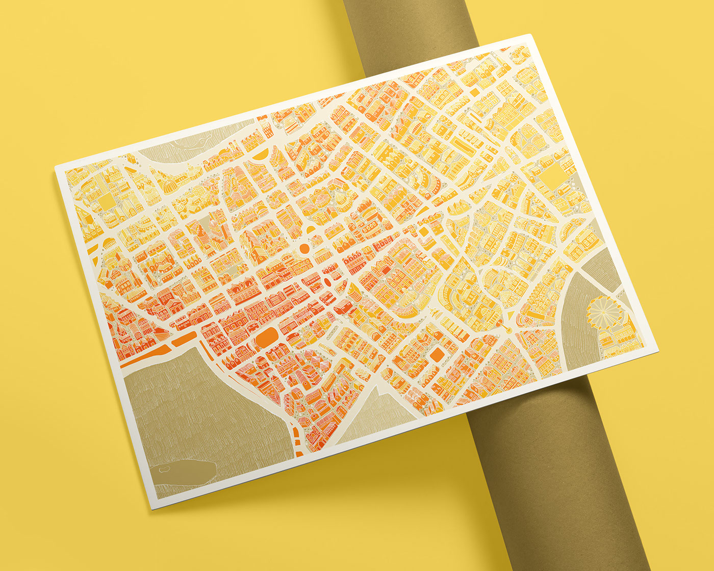 London illustrations city map sovenier Travel handdrawn adobe