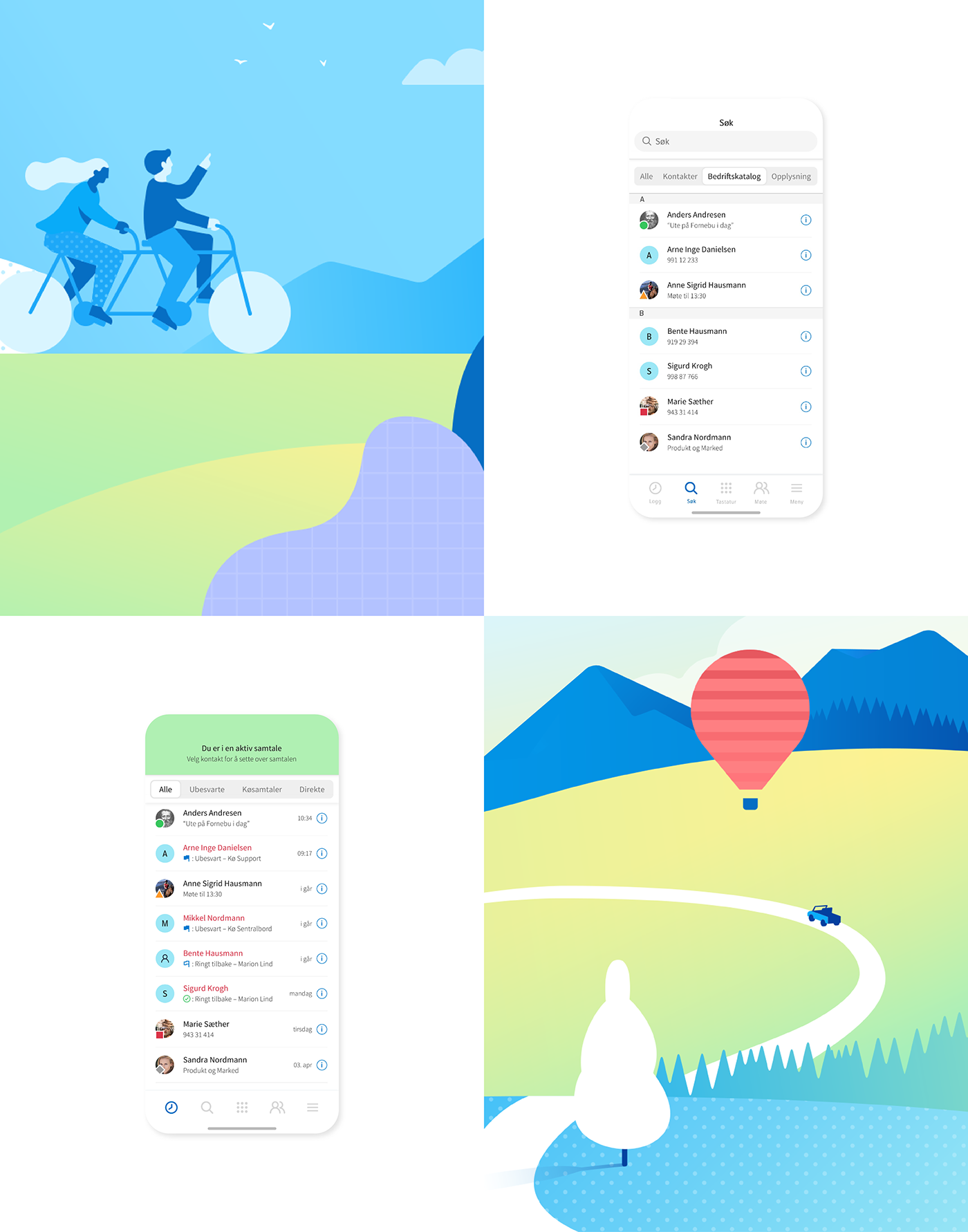 app color desktop GUI ILLUSTRATION  mobile Telecom Telenor ux