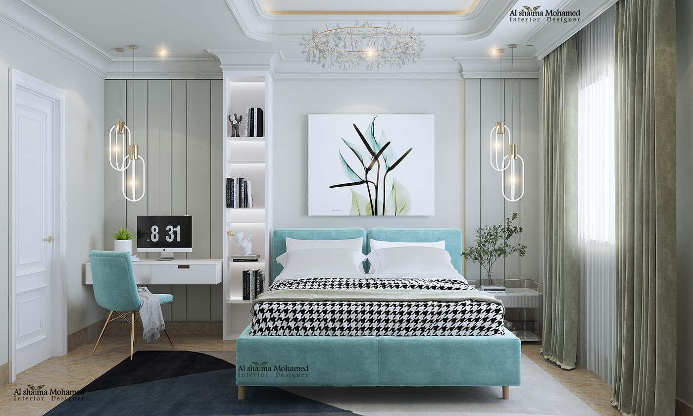 bedroom design grapgic Interior