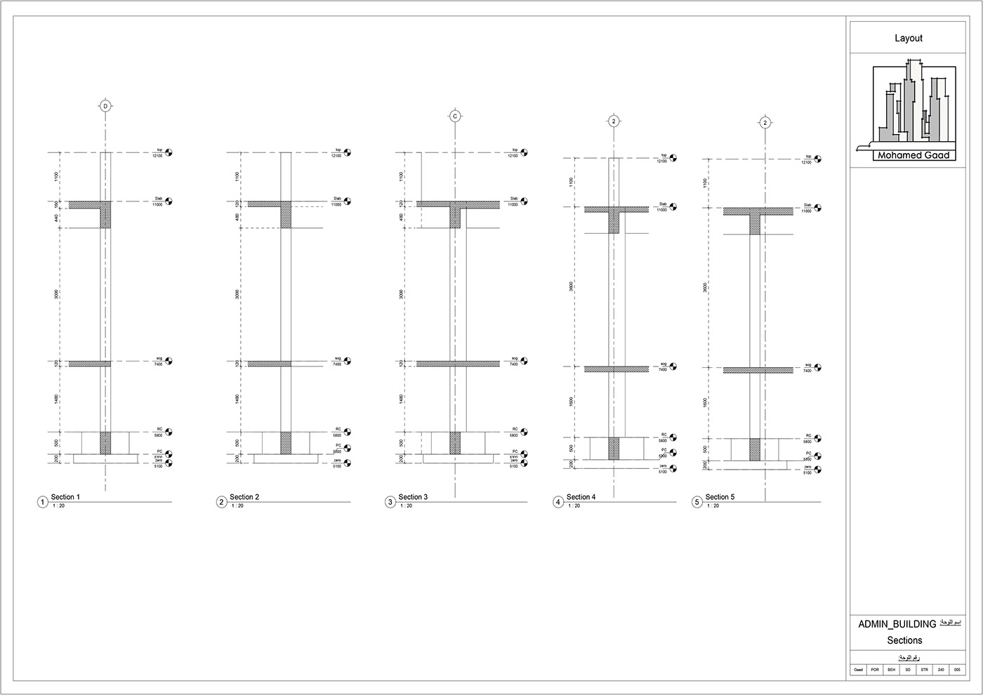 Drawing  structure architecture concrete shopdrawing Project working drawings revit exterior concretedesign