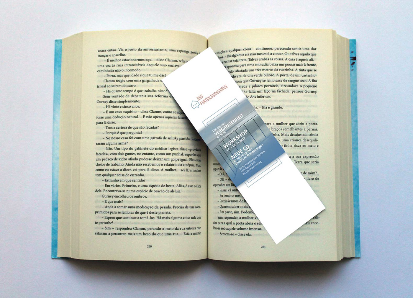 bookmark book mark sarah Löhle print blue