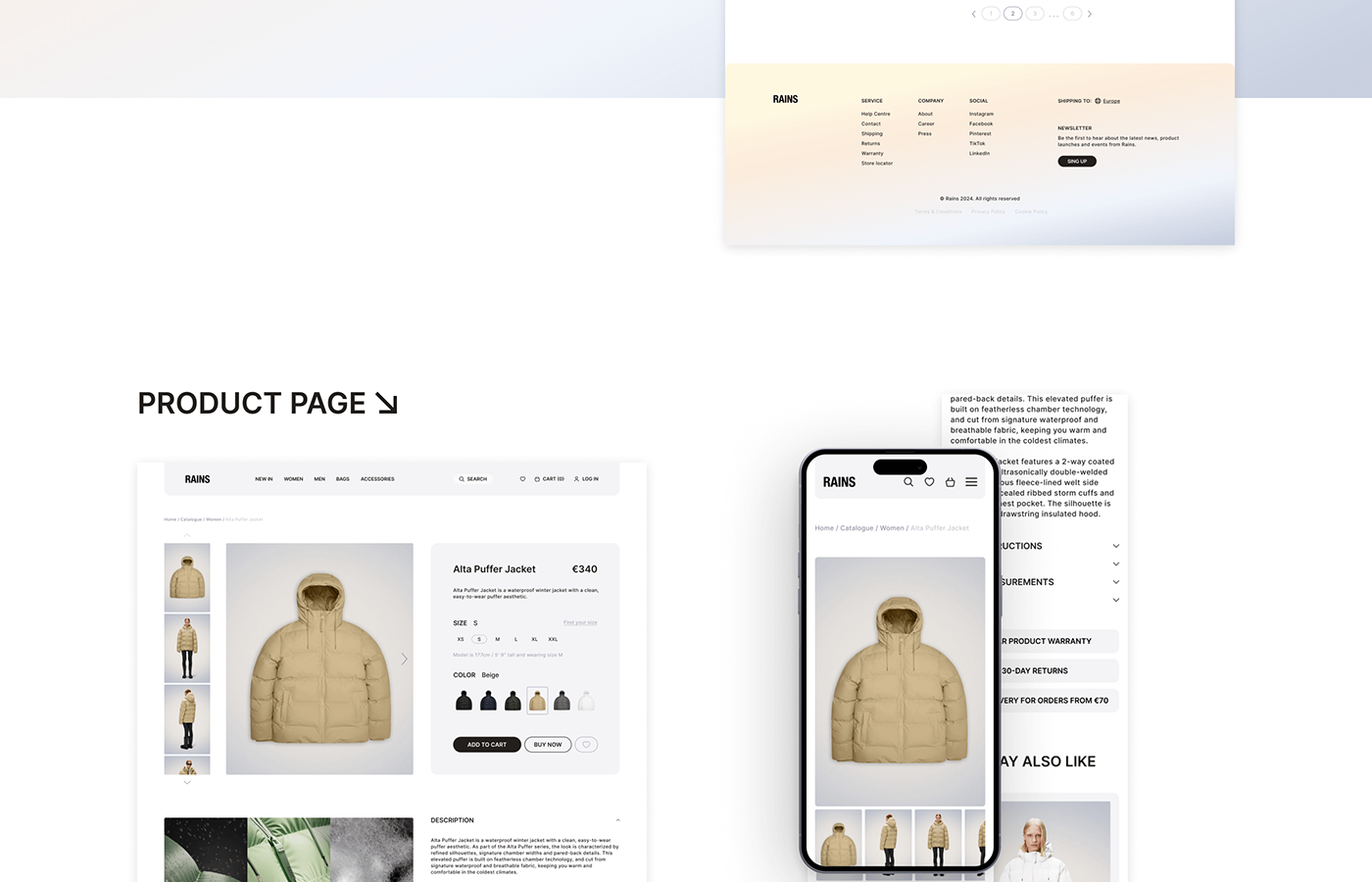 e-commerce E-commerce Design UI/UX ui design user interface website redesign UI Figma ux Website Concept
