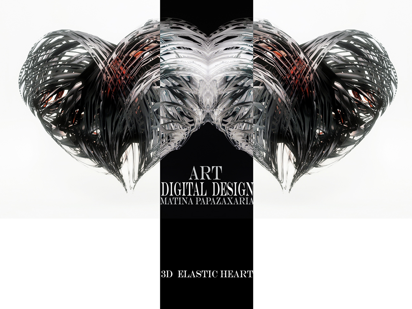 3d digital design 3d digital art matina papazaxaria Art Design 3D 3D ELASTIC HEART