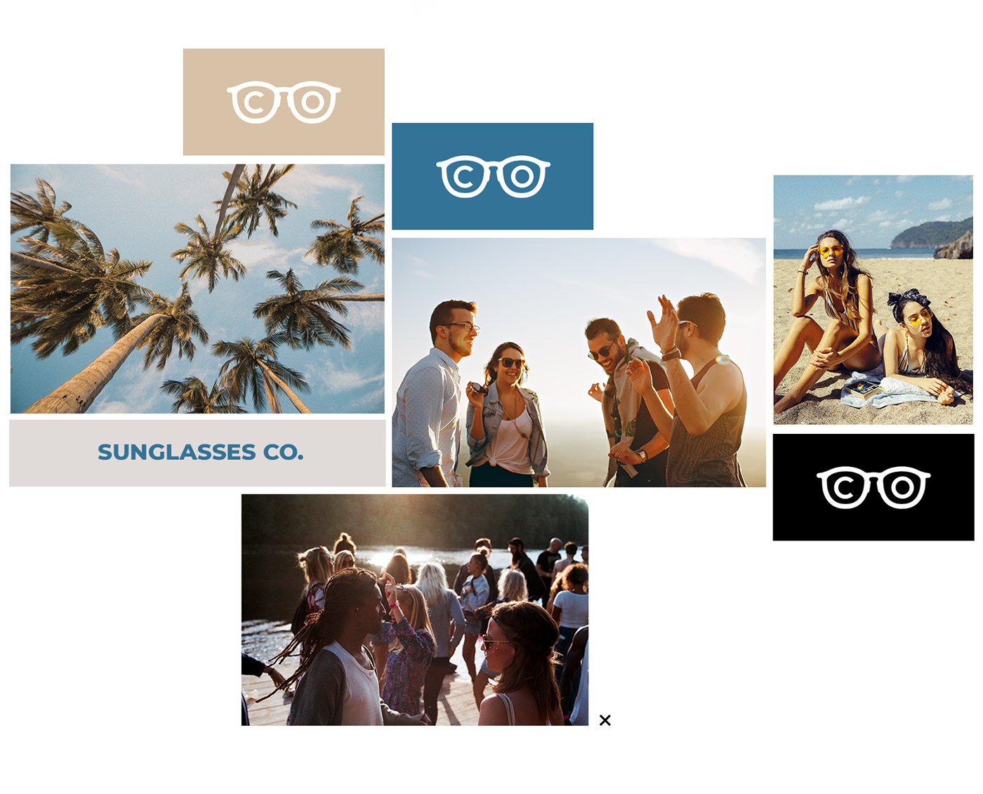 logo summer branding  Sunglasses social media instagram twitter facebook